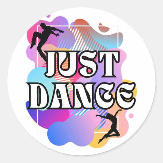 Just Dance Groove Galore Ronde Sticker (Voorkant)