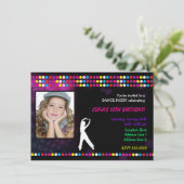 Just Dance Party Disco Ball Photo Party Invitation (Debout devant)