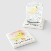 "Just Ducky" Stenen Onderzetter (Zijkant)