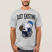 Just Existing Mood – White T-Shirt (Devant)