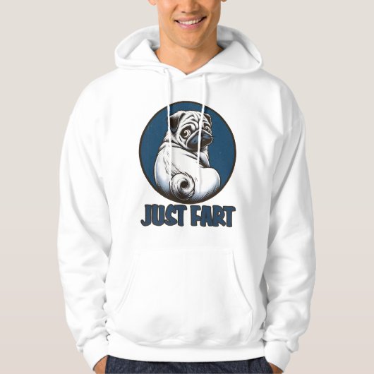 Just Fart Doggie Hoodie (Voorkant)