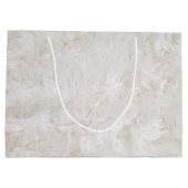 Just For You White Faux Fur Groot Cadeauzakje (Achterkant)