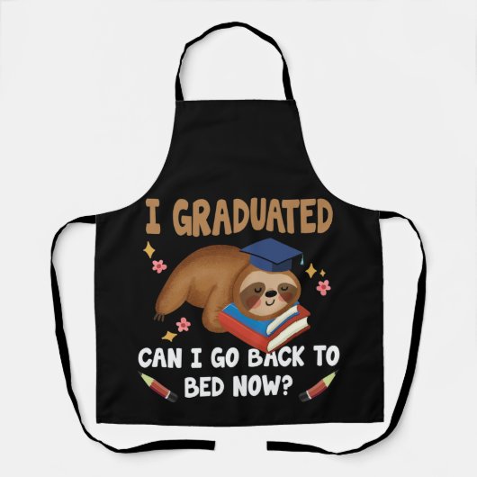 Just Graduated Sloth - Can I Go Back To Bed Now Schort (Voorkant)