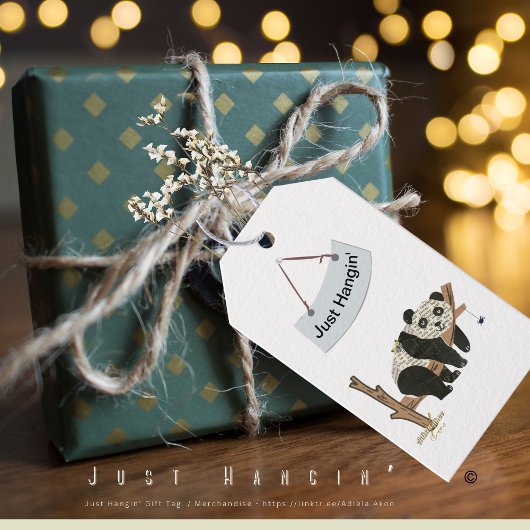 Just Hangin' Gift Label - Adiela Akoo Cadeaulabel