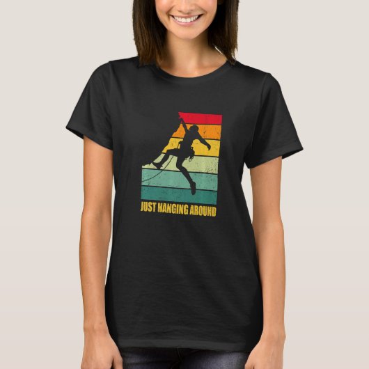 Just Hanging Around Graphic Bouldering Boulder Cli T-shirt (Voorkant)