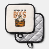 Just Here for the Boos Halloween Pannenlap (Voorkant / Achterkant)