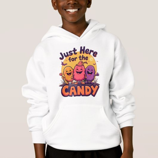 Just Here for the Candy – Funny Halloween Quote De (Devant)