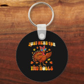 Just Here For The Rolls Thanksgiving Dinner Kids C Sleutelhanger (Voorkant)