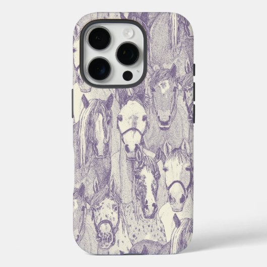 just horses violet pearl Case-Mate iPhone case (Achterkant)