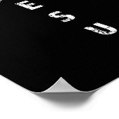 Just Jesus Minimal Cross Back Design For Christian Poster (Hoek)