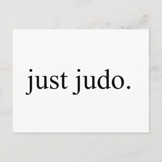 Just Judo Briefkaart (Voorkant)