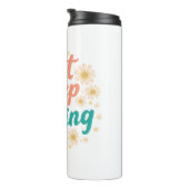 "Just Keep Smiling" with Cheerful Daisies Thermosbeker (Geroteerd rechts)