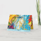 Just Keep Swimming carte d'art feutré Michele Ball (Dos)