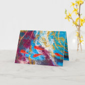 Just Keep Swimming carte d'art feutré Michele Ball (Fleur jaune)