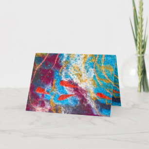 Just Keep Swimming carte d'art feutré Michele Ball