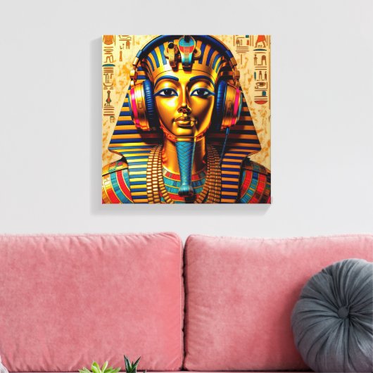 JUST LIKE PHARAOH TUT 2 CANVAS AFDRUK (Insitu (Woonkamer))