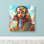 JUST LIKE PHARAOH TUT 4 CANVAS AFDRUK (Insitu (Houten vloer))