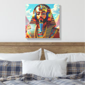 JUST LIKE PHARAOH TUT 4 CANVAS AFDRUK (Insitu (Slaapkamer))