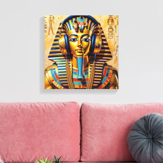 JUST LIKE PHARAOH TUT 5 CANVAS AFDRUK (Insitu (Woonkamer))