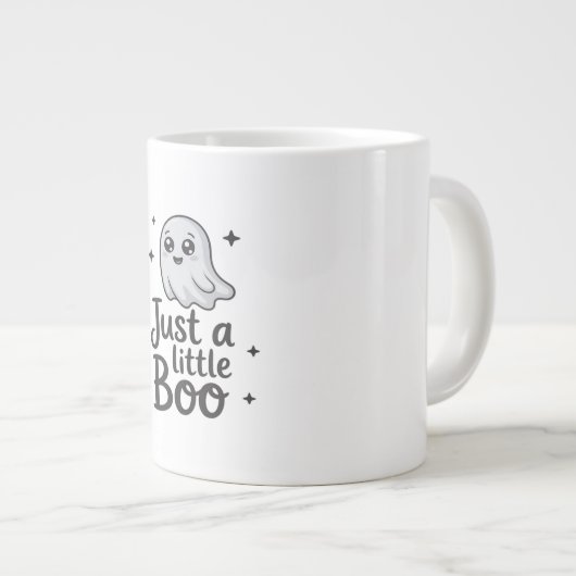 Just Little Boo Funny Design Extra Grote Beker (Voorkant rechts)
