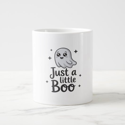 Just Little Boo Funny Design Extra Grote Beker (Voorkant)