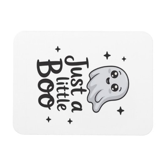 Just Little Boo Funny Design Magneet (Horizontaal)