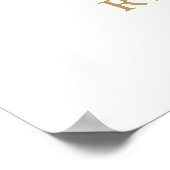 Just Love Chic Mariage Affiche de bienvenue (Coin)