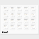 Just Love EDITABLE COULEUR Stickers de mariage (Feuille)