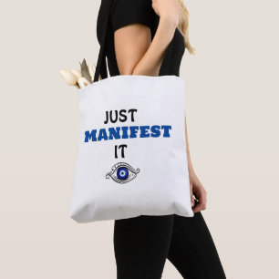 JUST MANIFESTEER HET TOTE TAS
