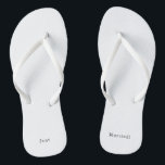 Just Maried Quote Wedding and Mariage Text<br><div class="desc">Flip Flops - Just Maried !</div>