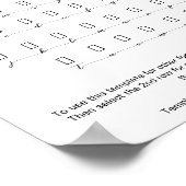 Just Marriage Font Character Sheet Alternates Poster (Hoek)