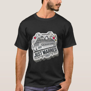 Just Married 2025 Trouwringen Matching paar NE T-shirt