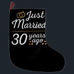 Just Married 30 Years Ago II<br><div class="desc">Cute design, perfect for anyone who's been married for 30 years and to a wedding vow renewal ceremony. It makes a great matching outfit for couples! 'Just Married 30 Years Ago' quote for a couple who got married 30 years ago or a couple renewing wedding vows on their wedding anniversary....</div>