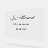 Just Married add couple name date year wedding sim (Angle)
