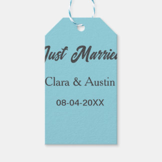 Just Married add couple name date year wedding sim Cadeaulabel