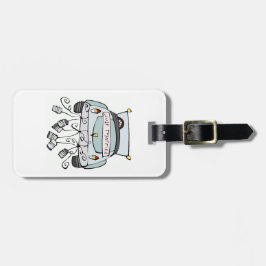 Just Married Bagagelabel - Pas het aan!