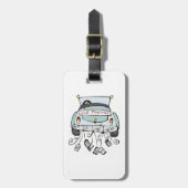 Just Married Bagagelabel - Pas het aan! (Voorkant verticaal)