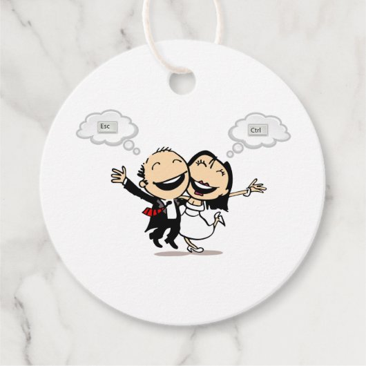 Just married bedankjes labels (Voorkant)