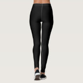 Just Married Black & Gold Faux Folie Yoga Broek Leggings (Achterkant)