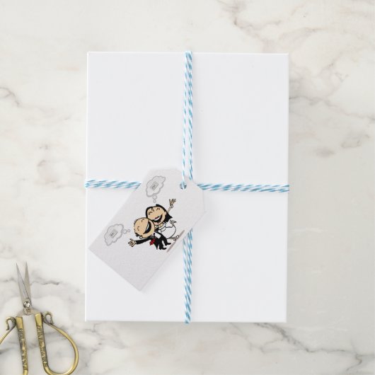 Just married cadeaulabel (Met Touw)