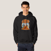 Just Married Cute Dog Honeymoon Couple Hoodie (Voorkant volledig)