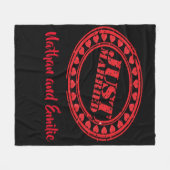Just married fleece deken (Voorkant (Horizontaal))