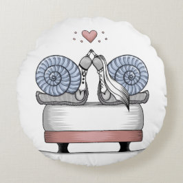 Just married rond kussen