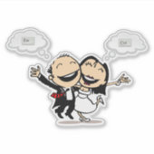 Just married sticker (Voorkant)
