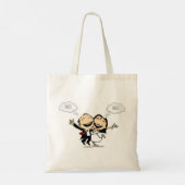 Just married tote bag (Achterkant)