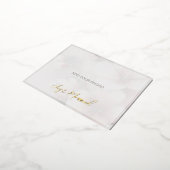 Just Married Wedding Aankondiging Folie Briefkaart (Gedraaid)