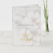 Just Married Wedding Aankondiging Gevouwen Folie K (Voorkant)