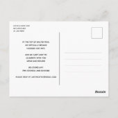 Just Married Wedding Aankondiging Modern Elegant Briefkaart (Achterkant)