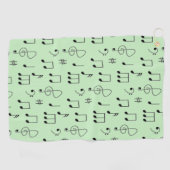 Just Noted Green Golfhanddoek (Horizontaal)