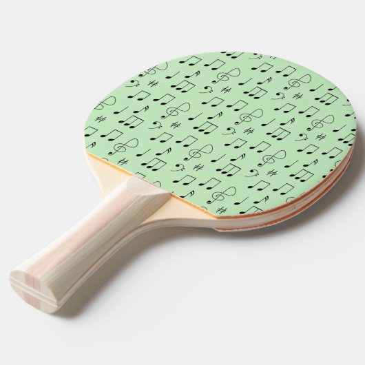 Just Noted Green Tafeltennisbatje (Voorkant Gekanteld)